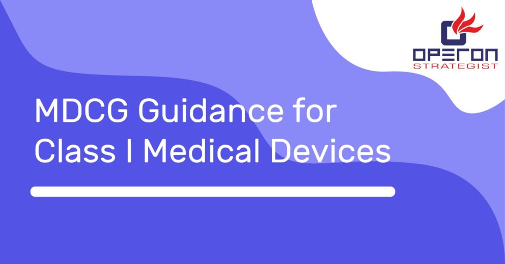 I类医疗设备的MDCG指导